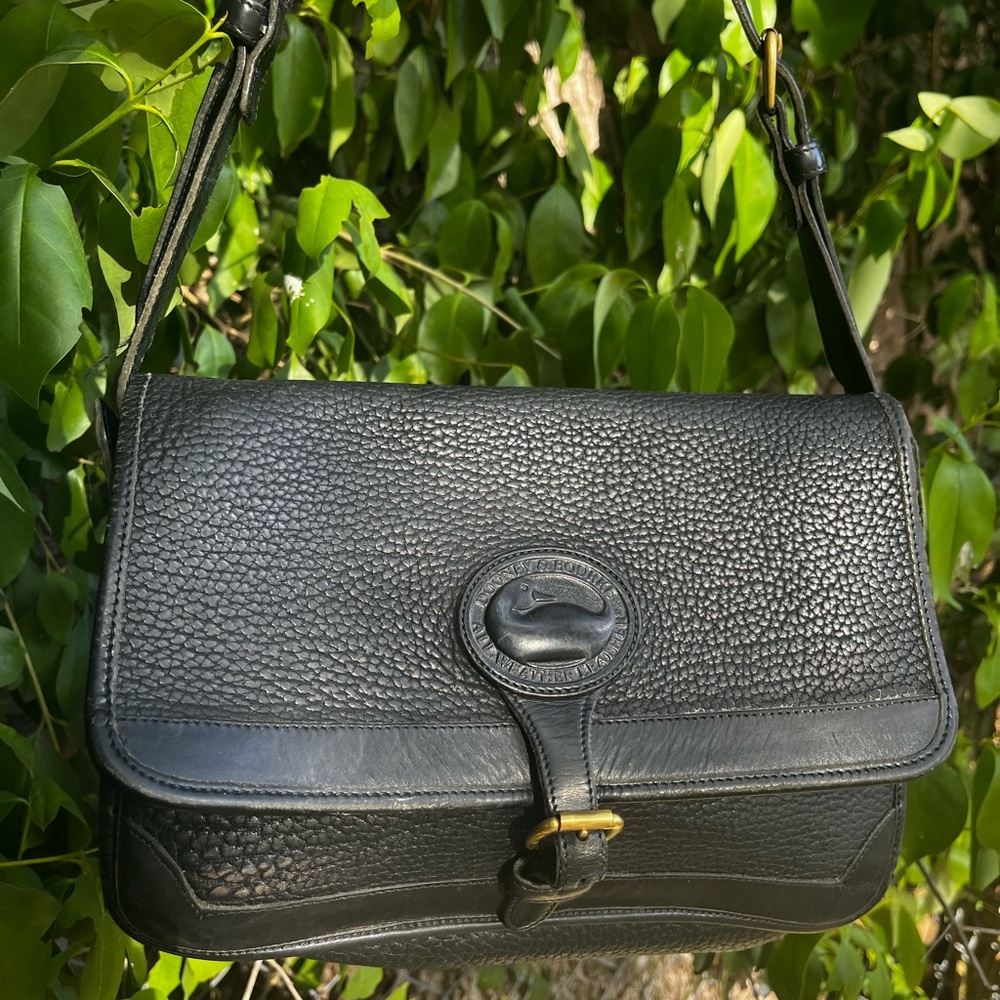 All black vintage Dooney & Bourke